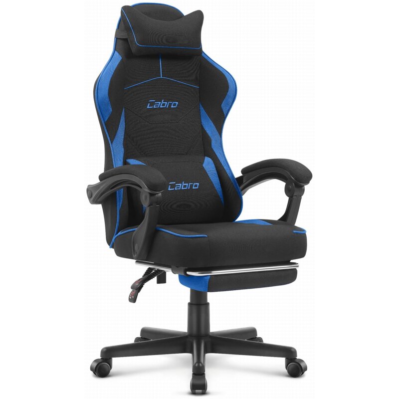 Fotel gamingowy CABRO C502 Czarno-Niebieski