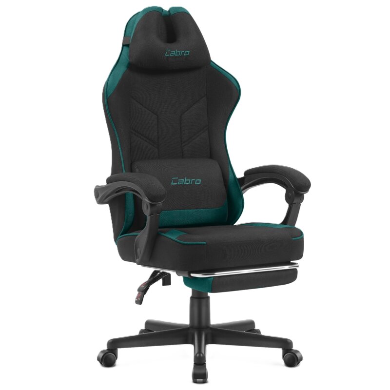 Fotel gamingowy CABRO C504 Czarny-zielony