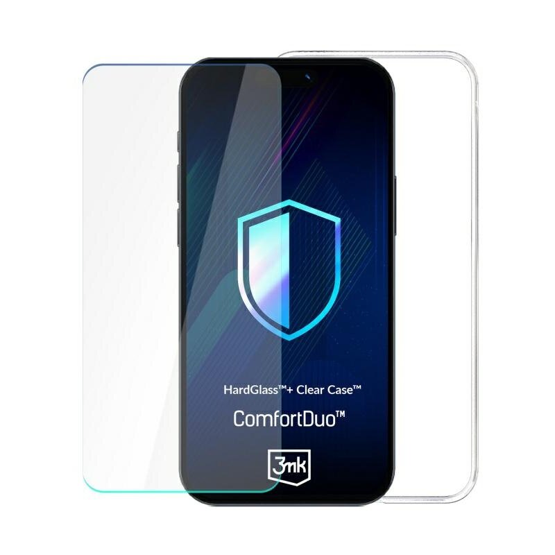 Etui 3MK ComfortDuo Clear do Samsung Galaxy S25 Edge Przezroczysty + szkło hartowane
