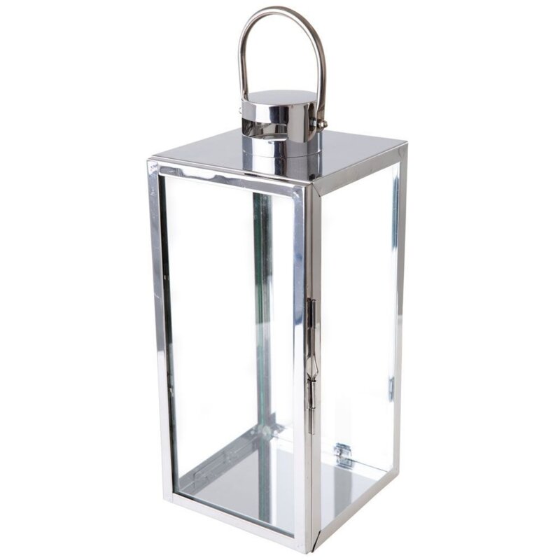 Lampion MY HOME Decor Silver 66552 Srebrny