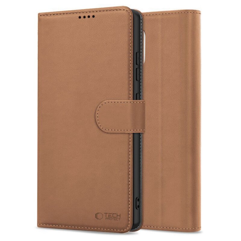 Etui TECH-PROTECT Wallet do Apple iPhone 16e/17e Brązowy