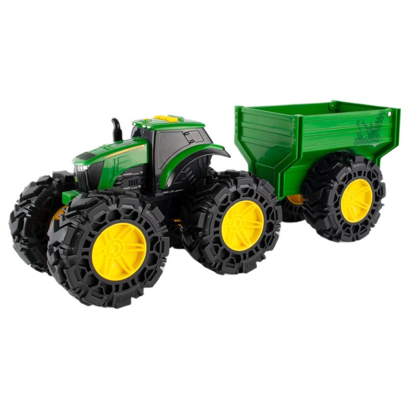 Traktor TOMY Monster Treads John Deere z przyczepą 47353