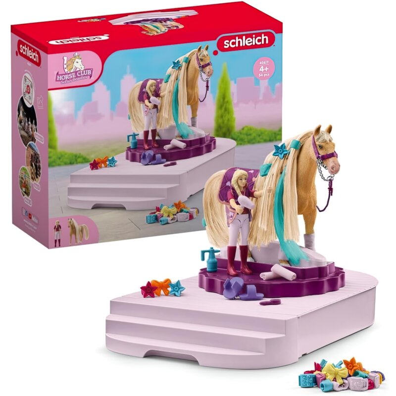 Figurka SCHLEICH Obrotowa Stacja Pielęgnacji Koni 42617