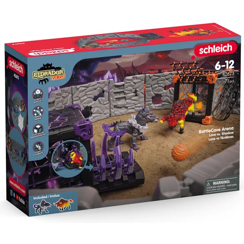 Zestaw figurek SCHLEICH Eldrador Creatures BattleCave Arena: Lawa kontra Cień 42673
