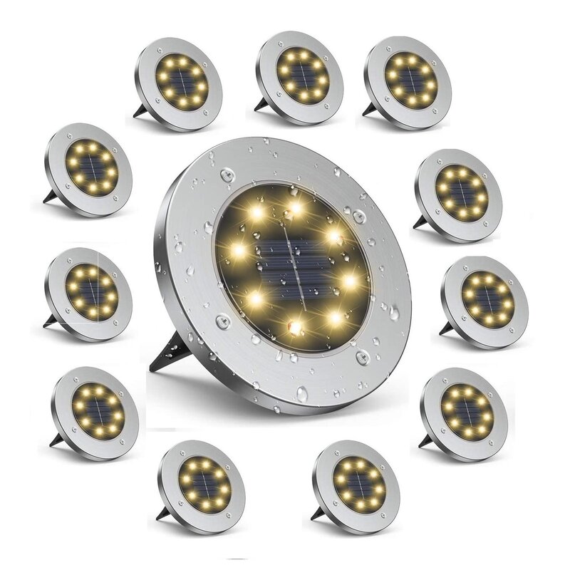 Lampa solarna SASKA GARDEN 8 LED SMD (12 szt.)