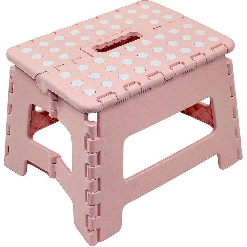 Stołek składany HOME & STYLING COLLECTION 1070285 Różowy