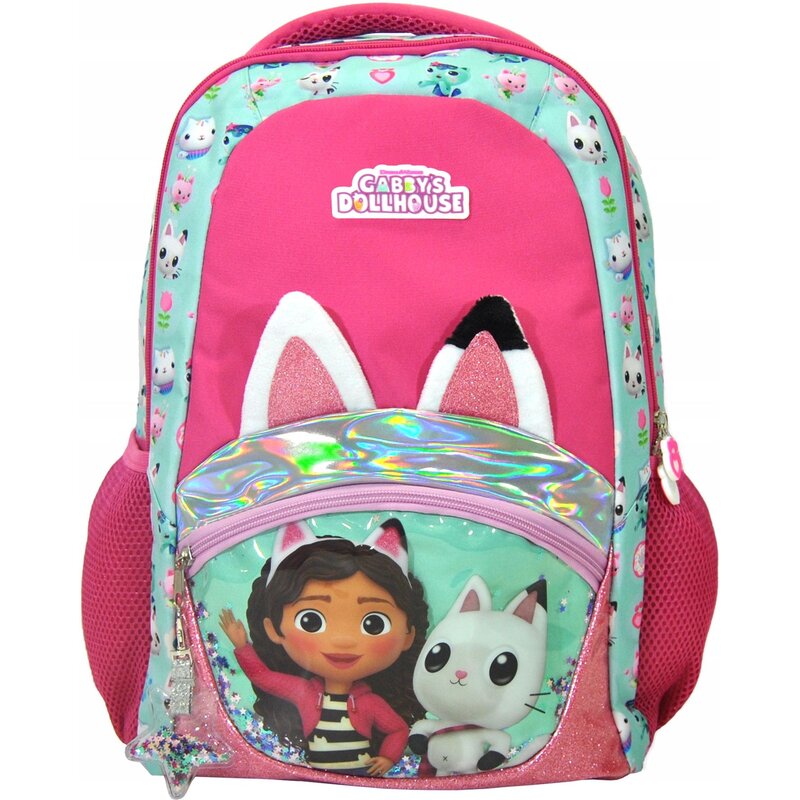 Plecak KIDS EUROSWAN GD00043 Koci Domek Gabi Różowo-turkusowy