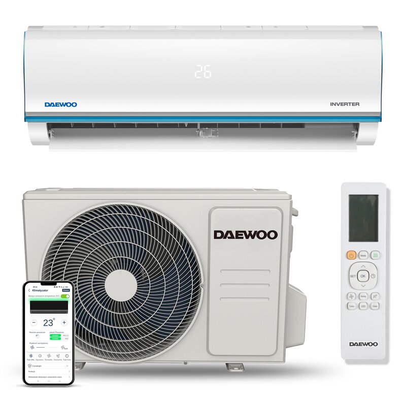 Klimatyzator Split, Pompa ciepła powietrze - powietrze DAEWOO SAF12M1WR30