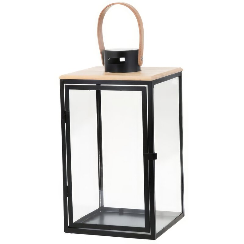 Lampion MY HOME Dark Leather 66583 Czarno-ecru