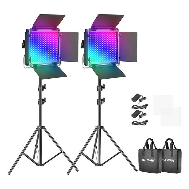 Zestaw dwóch paneli LED NEEWER 660 Pro RGB 50W (2 szt.)