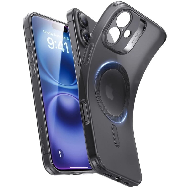 Etui ESR Zero Clear Case HaloLock MagSafe do Apple iPhone 16 Czarny