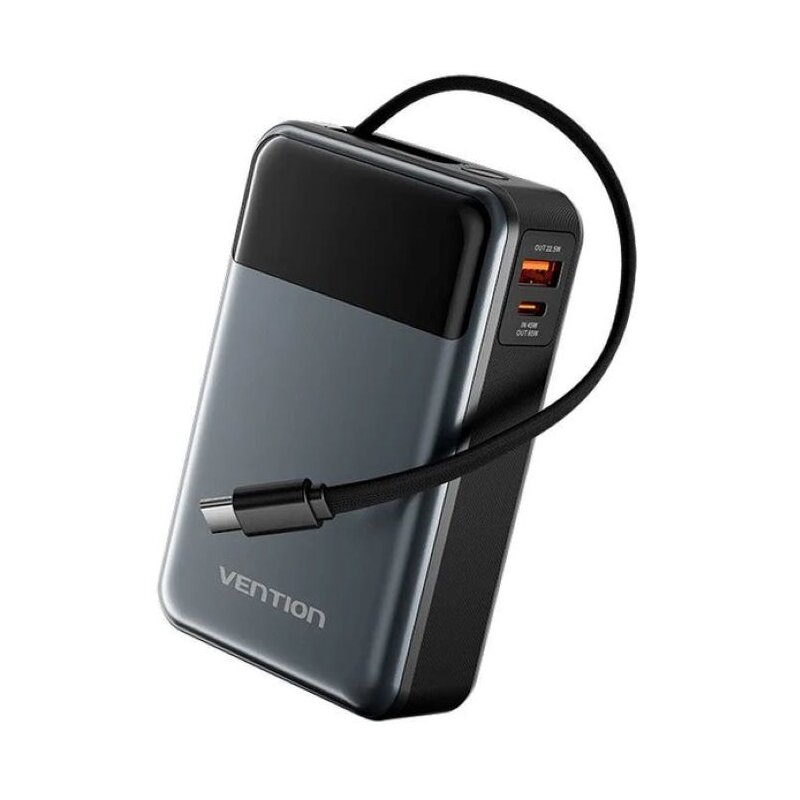 Powerbank VENTION FHYB0 20000 mAh 65W Czarno-szary