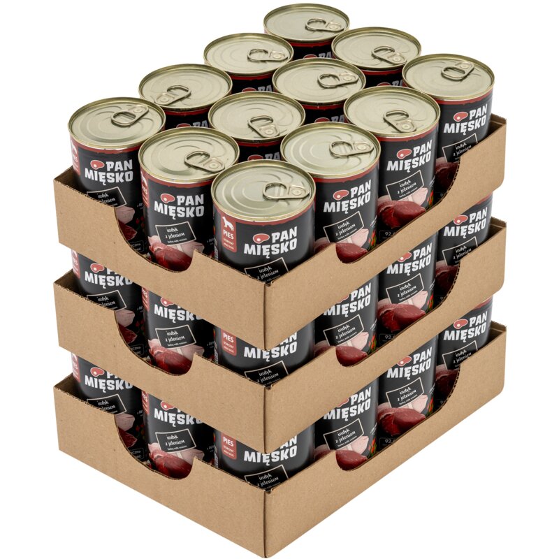 Karma dla psa PAN MIĘSKO Indyk z jeleniem 36 x 400 g