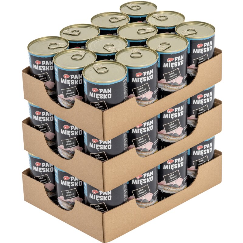 Karma dla psa PAN MIĘSKO Indyk z dorszem 36 x 400 g