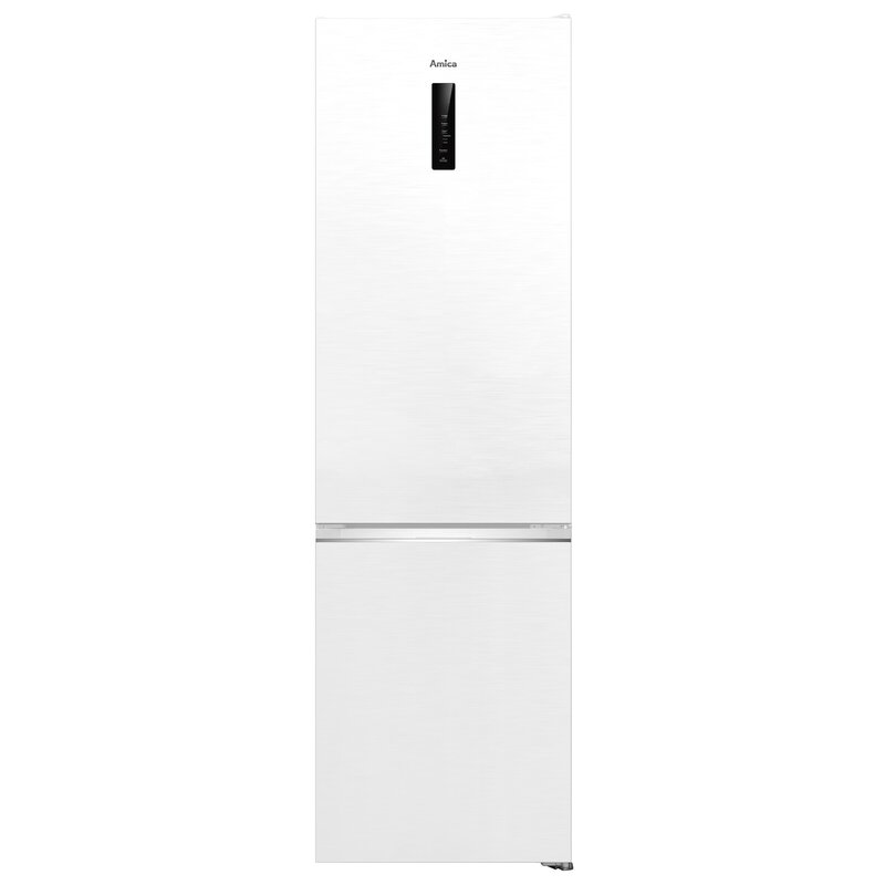 Amica FK3706D.2DFWiC (C) Pełny No Frost 200cm Komora świeżości Biały Inox
