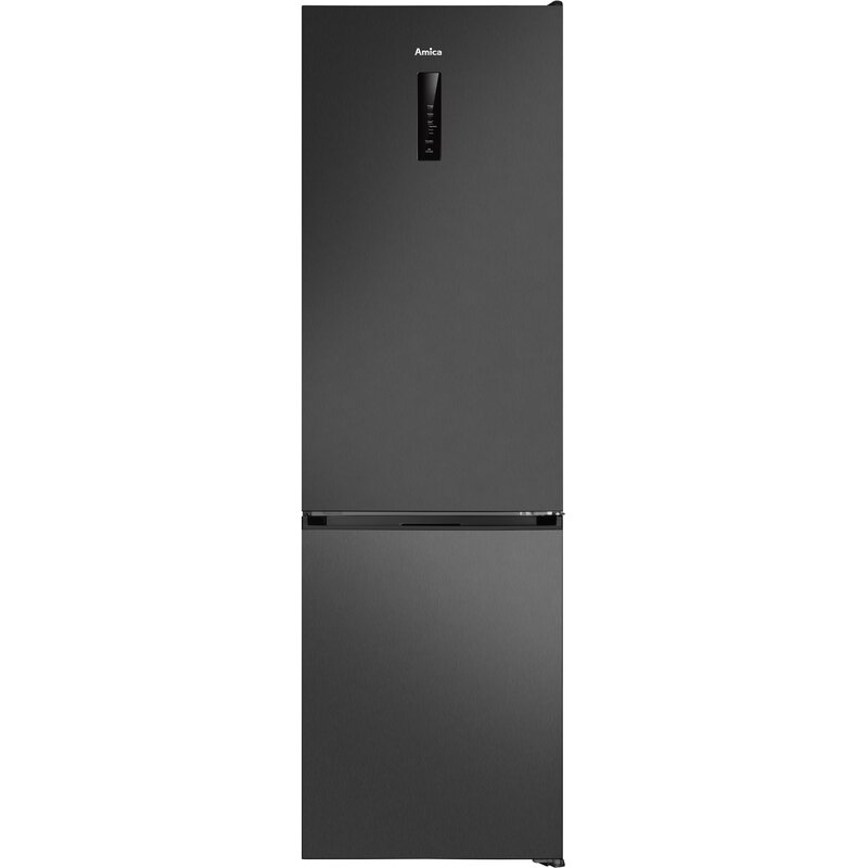Lodówka AMICA FK3706T.2DFZXC (D) No Frost 200cm Czarny/Inox