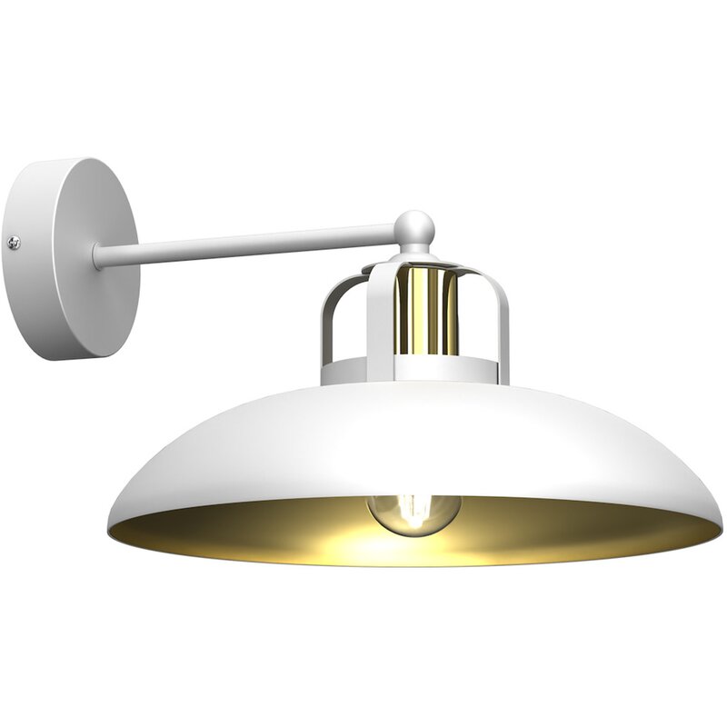 Kinkiet MILAGRO Felix MLP7702 Biało-złoty