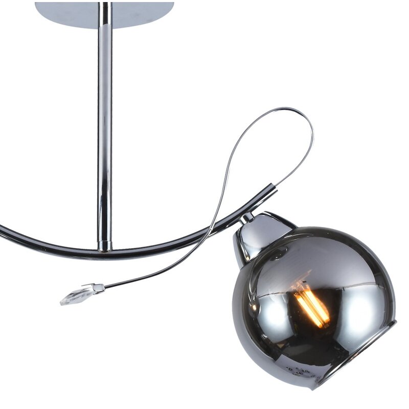 Lampa sufitowa MILAGRO MLP0873 Connor Srebrny
