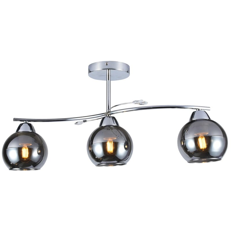 Lampa sufitowa MILAGRO MLP0874 Connor Srebrny