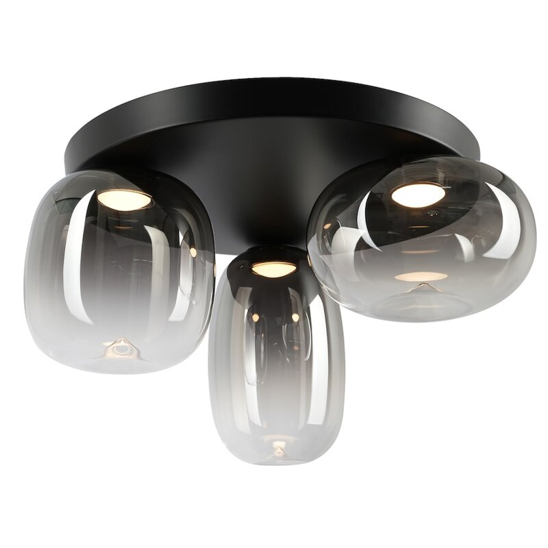 Lampa sufitowa EKO LIGHT Vaso Smoked ML1412 Czarny