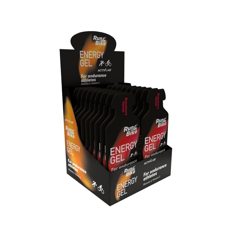 Żel energetyczny ACTIVLAB Run&Bike Energy Gel Truskawkowy (18 x 40 g)