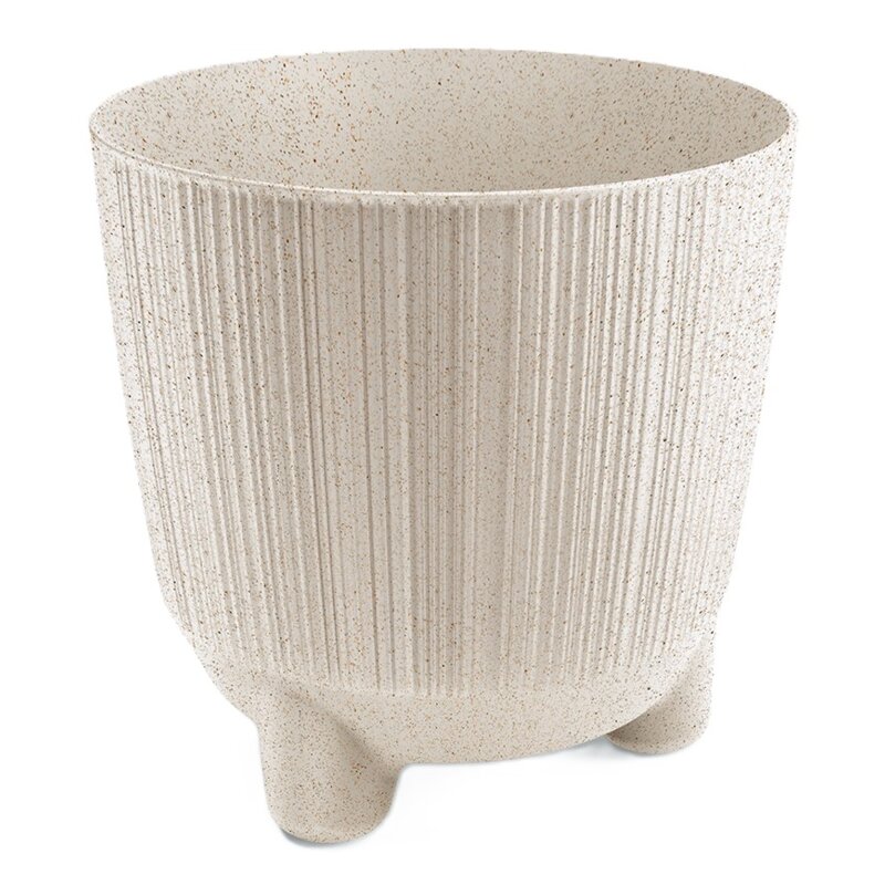 Doniczka PROSPERPLAST Ryfo N ECO Wood DRF200NW-S449W 4L Biały