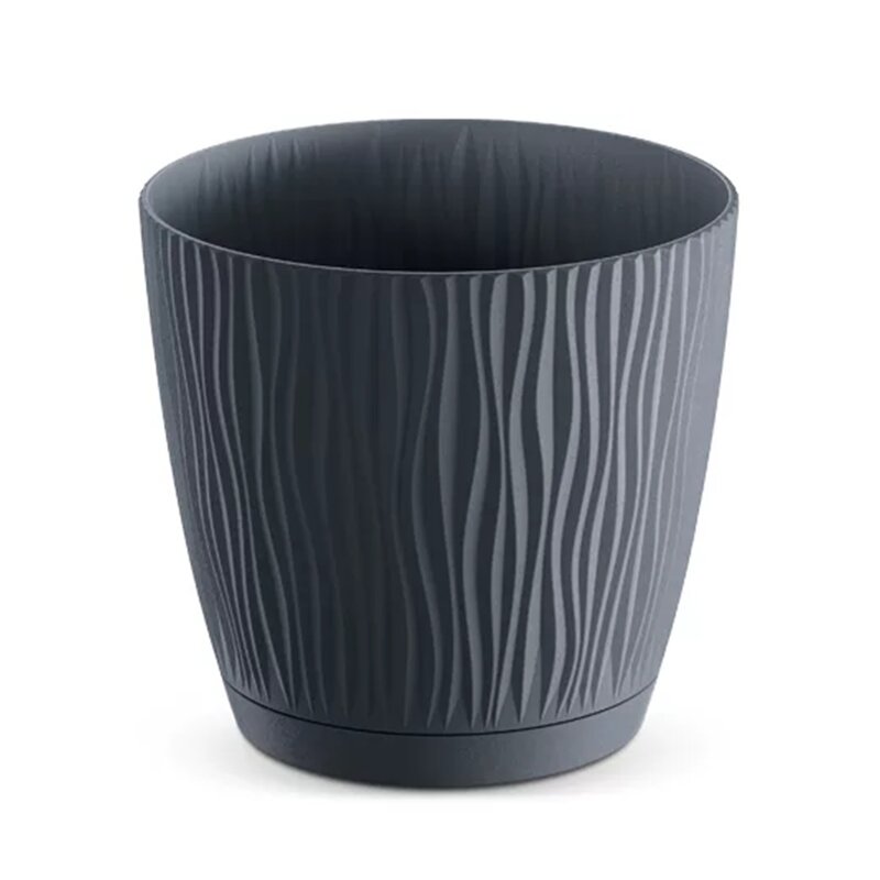 Doniczka PROSPERPLAST Sandy P DSY190P-S4333 0.6L Antracytowy