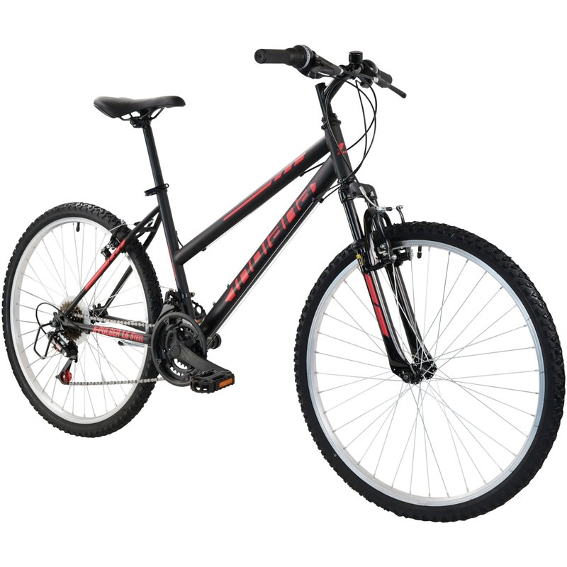 Rower górski MTB INDIANA X-Pulser 1.6 Steel U15 26 cali męski Czarno-czerwony