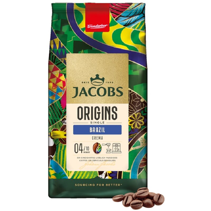 Kawa ziarnista JACOBS Origins Single Brazil 1 kg