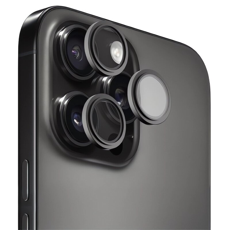 Szkło hartowane na obiektyw HAMMER GLASS Lens Protector do Apple iPhone 14 Pro/14 Pro Max Czarny