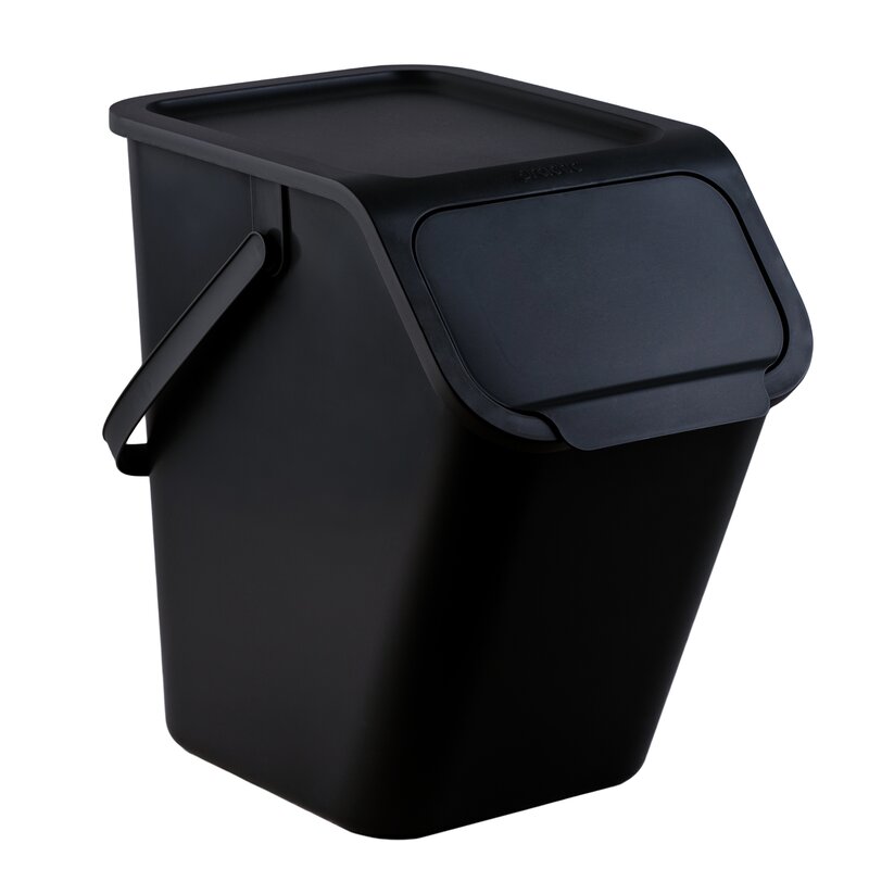 Kosz na śmieci do segregacji PRACTIC Bini 15100699 25L Czarny