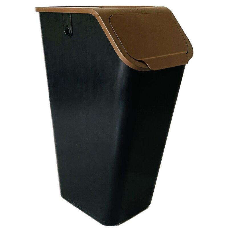 Kosz na śmieci do segregacji PRACTIC Bini 10103583 35L Czarno-brązowy