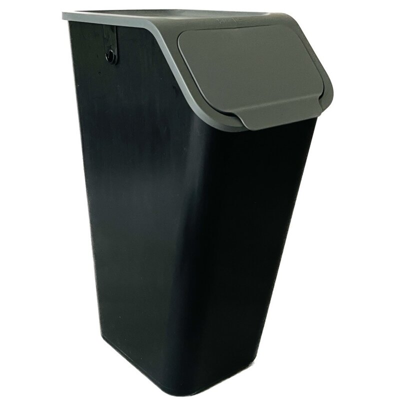 Kosz na śmieci do segregacji PRACTIC Bini 10103593 35L Czarno-szary