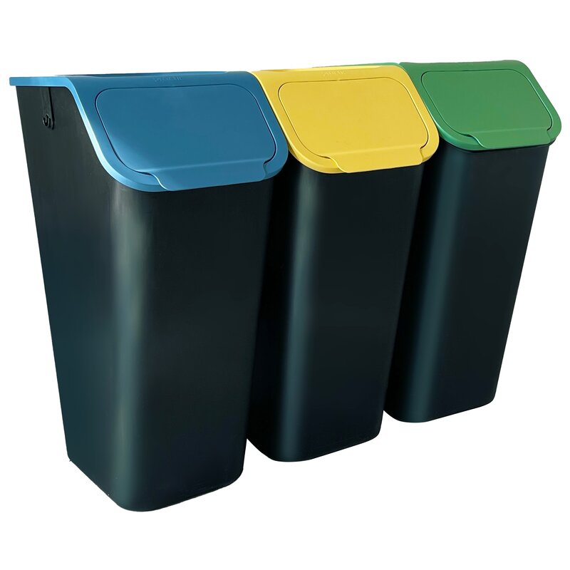 Kosz na śmieci do segregacji PRACTIC Bini 10103335 3x35L