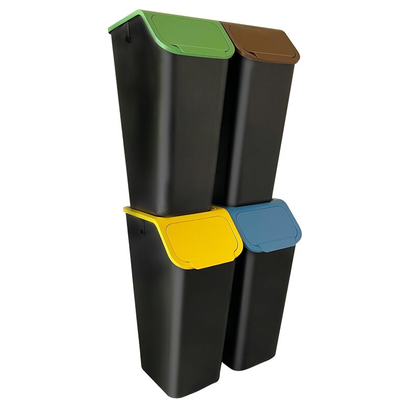 Kosz na śmieci do segregacji PRACTIC Bini 10103435 4x35L