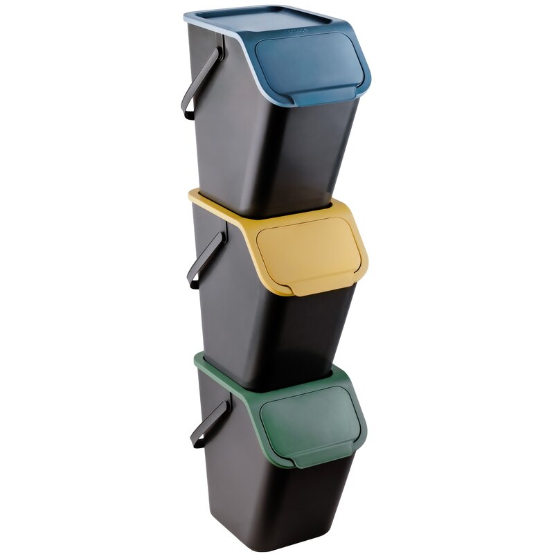 Kosz na śmieci do segregacji PRACTIC Bini 10104177 3x25L