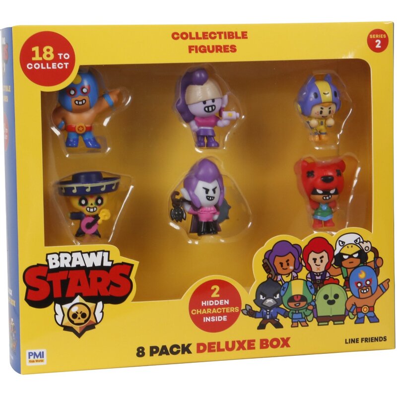 PMI Kids World Brawl Stars S2 Figures - 8 Pack Deluxe Box Ver.B