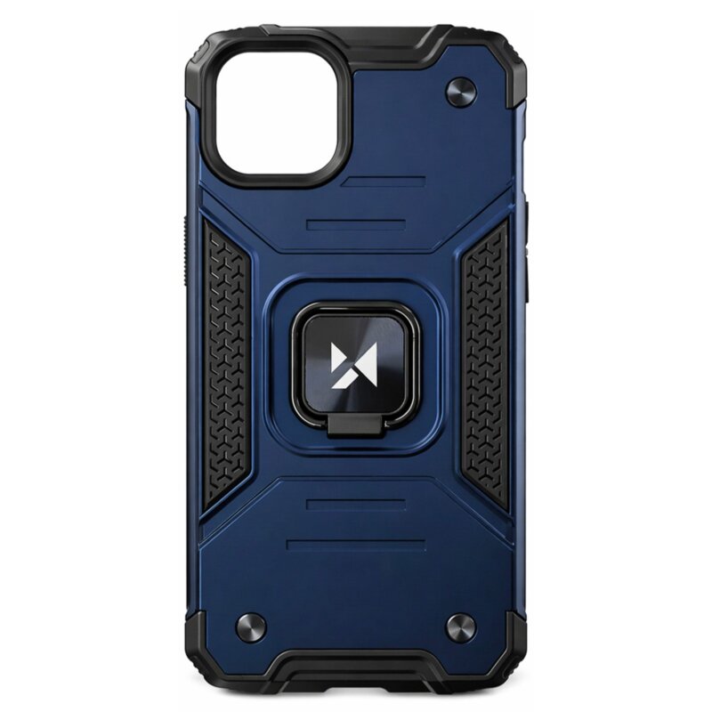 Etui WOZINSKY Ring Armor do Apple iPhone 13 Niebieski
