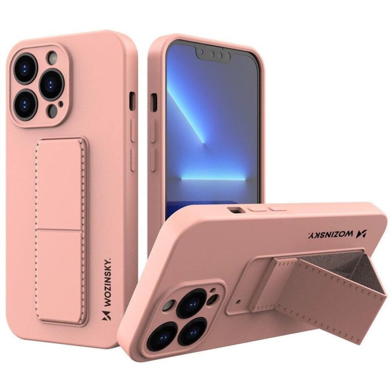 Etui WOZINSKY Kickstand Case do Apple iPhone 13 Pro Max Różowy