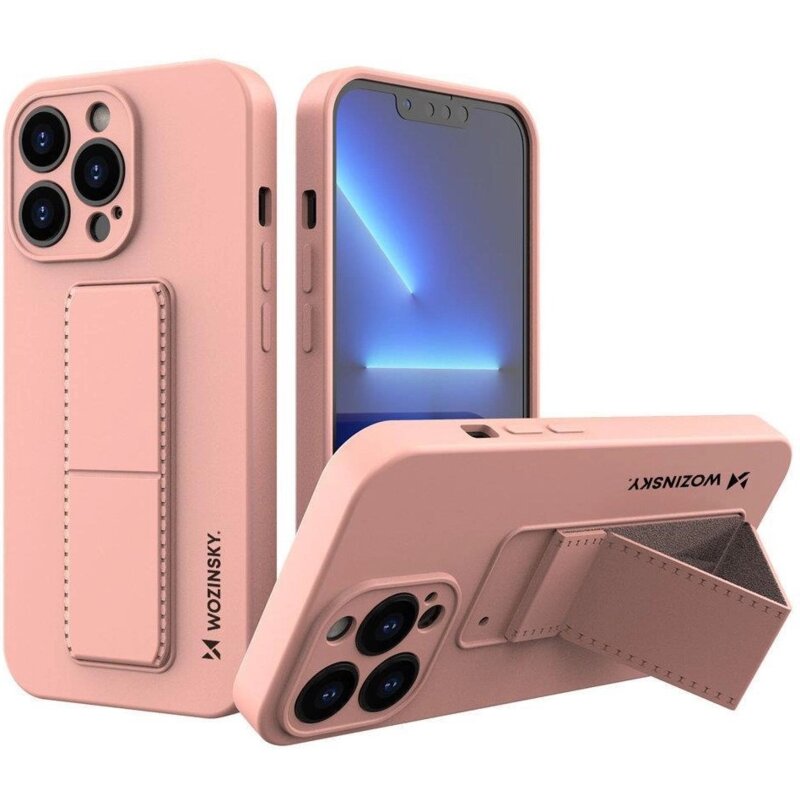 Etui WOZINSKY Kickstand Case do Apple iPhone 13 Pro Różowy