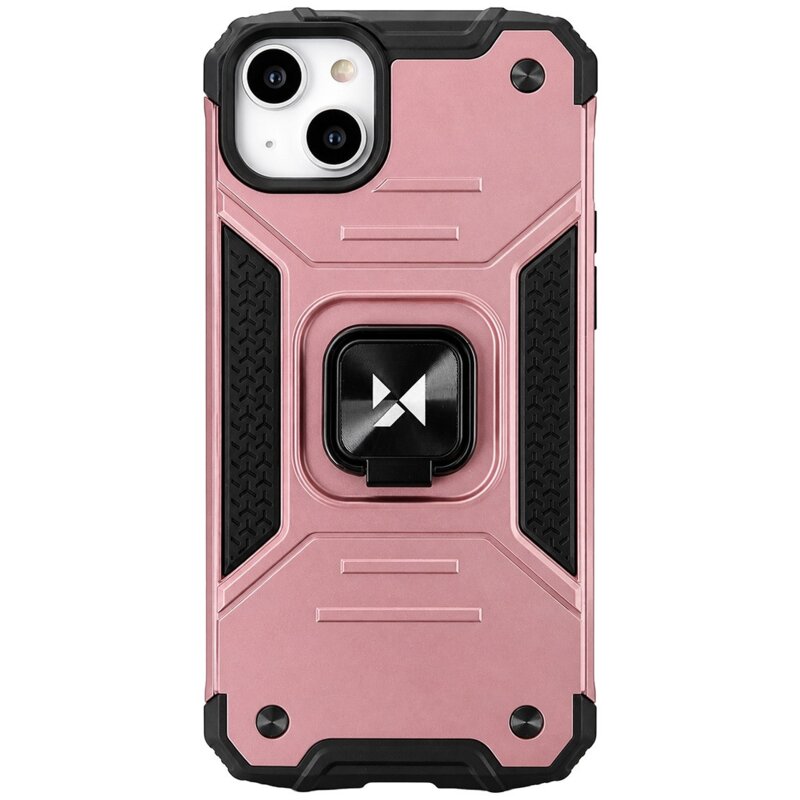 Etui WOZINSKY Ring Armor do Apple iPhone 14 Plus Złoty