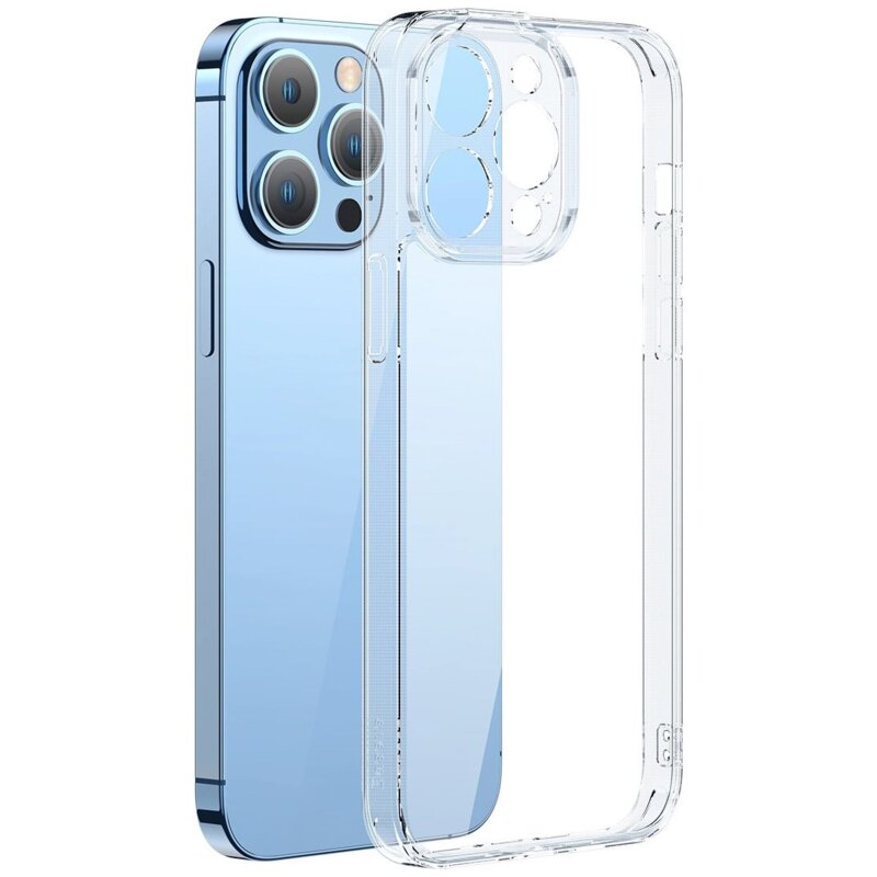 Etui BASEUS SuperCeramic do Apple iPhone 13 Pro Max Przezroczysty + zestaw czyszczący
