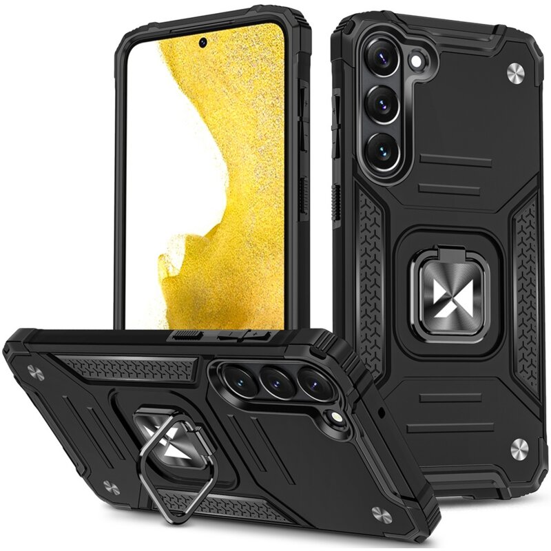 Etui WOZINSKY Ring Armor do Samsung Galaxy S23+ Czarny