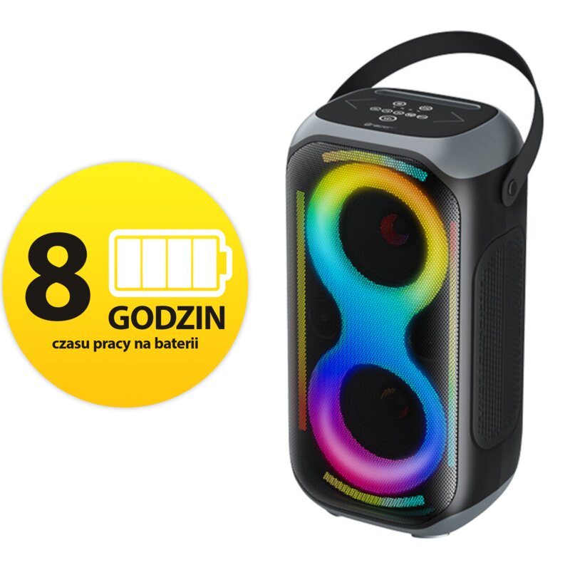 Tracer King 2 BT TWS 50W Bluetooth Karaoke Czarny