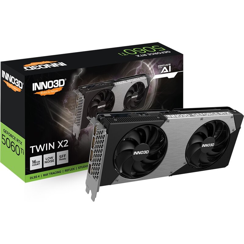 Karta graficzna INNO3D GeForce RTX 5060 Ti Twin X2 16GB DLSS 4.5