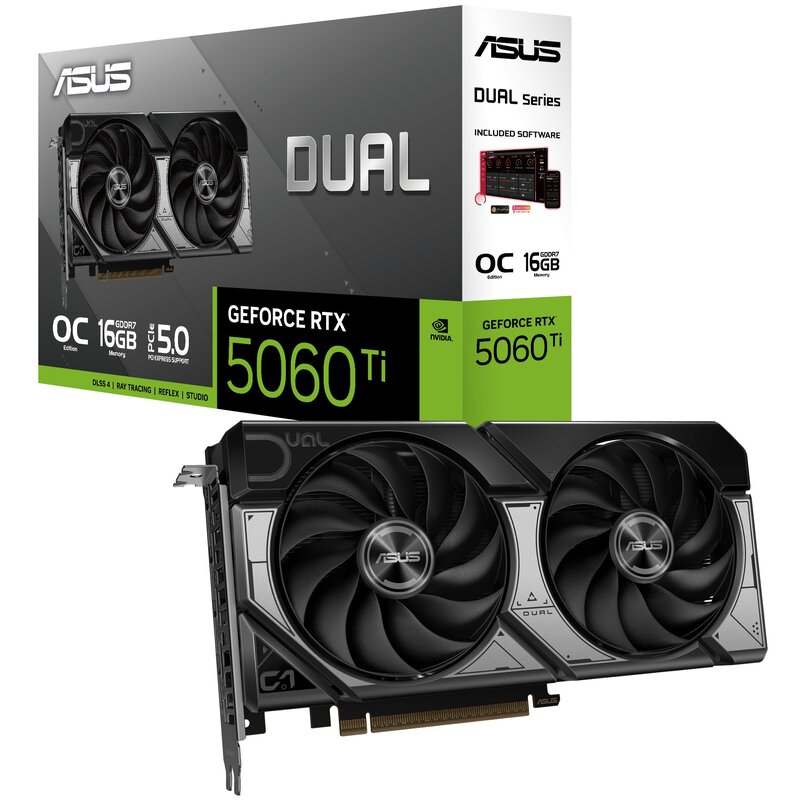 Karta graficzna ASUS GeForce RTX 5060 Ti Dual OC 16GB DLSS 4.5