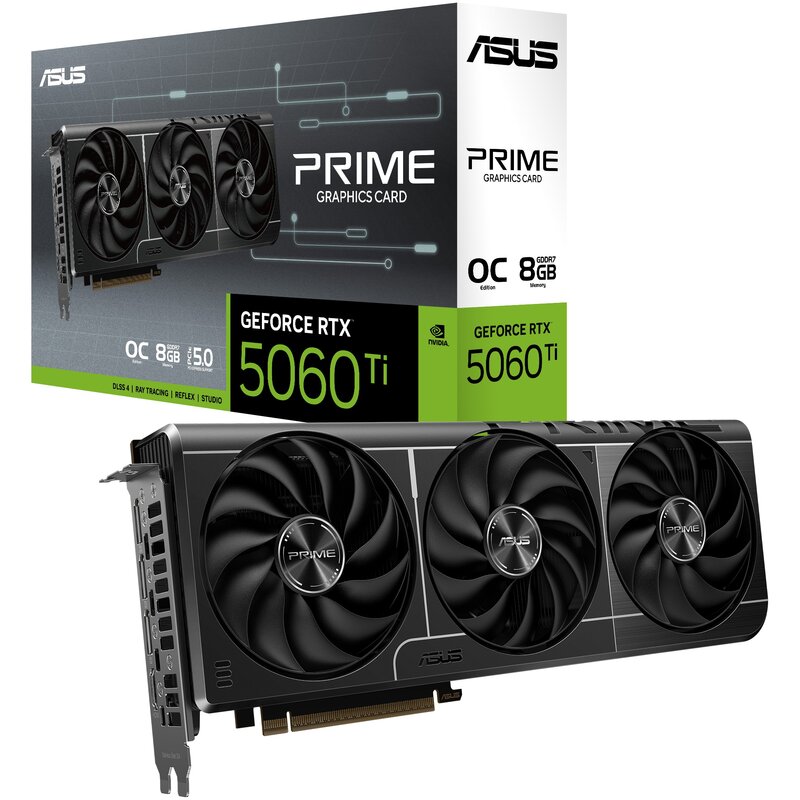 Karta graficzna ASUS GeForce RTX 5060 Ti Prime OC 8GB DLSS 4.5