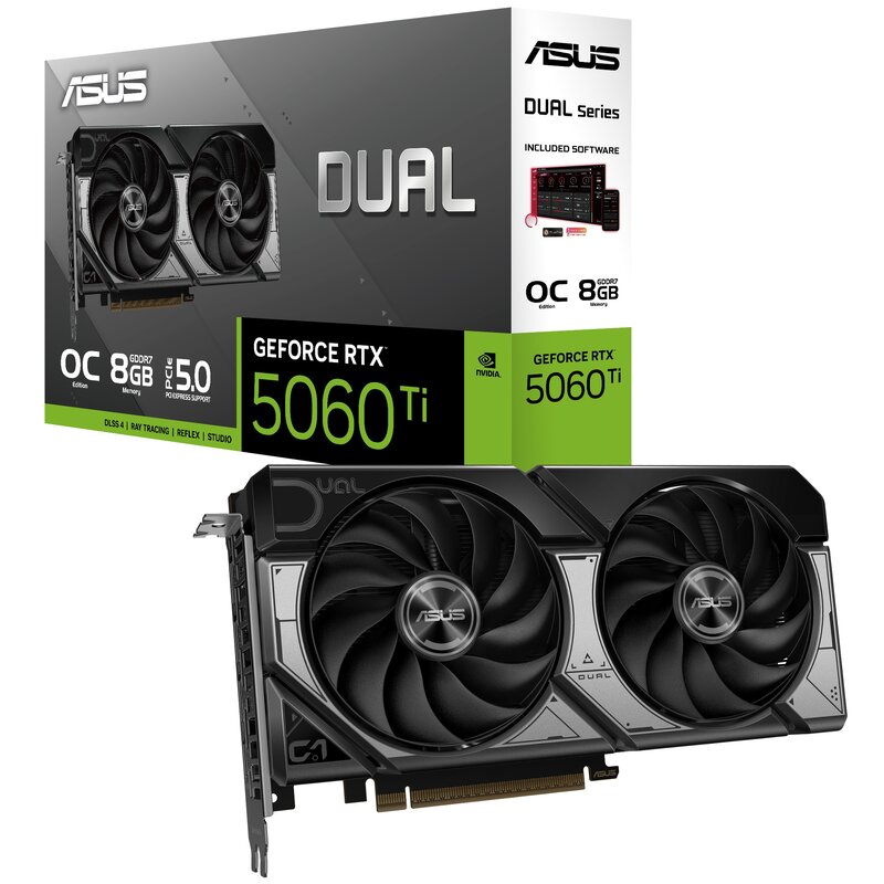 Karta graficzna ASUS GeForce RTX 5060 Ti Dual OC 8GB DLSS 4.5