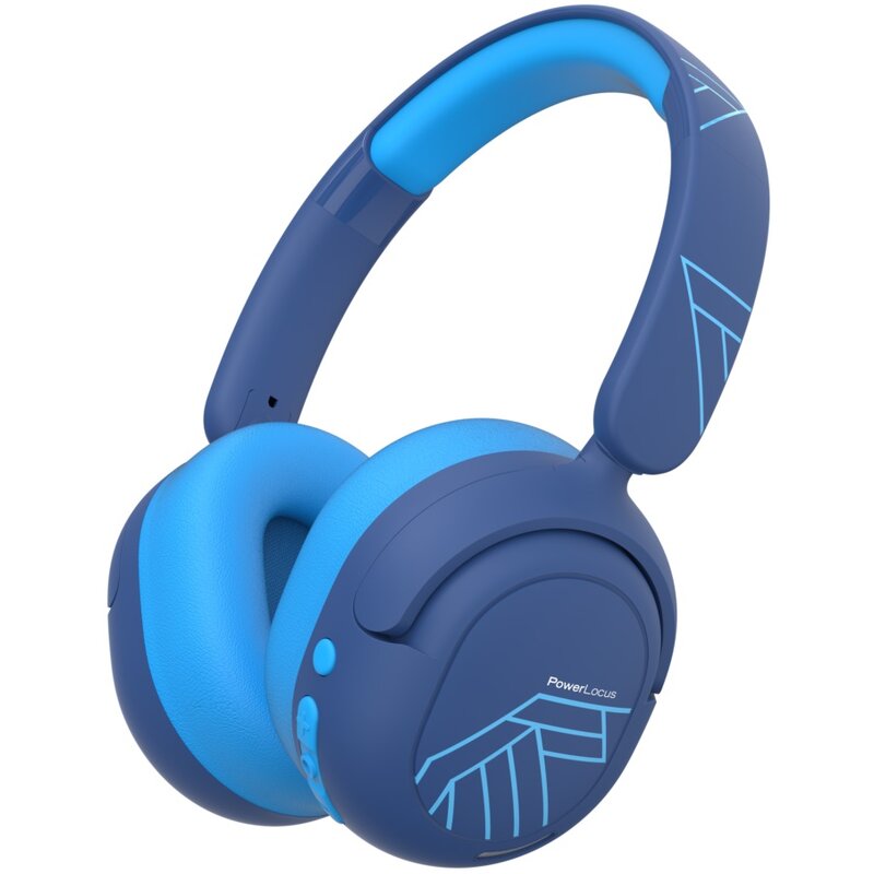 Sluchawki nauszne POWERLOCUS Lion Kids ANC Niebieski