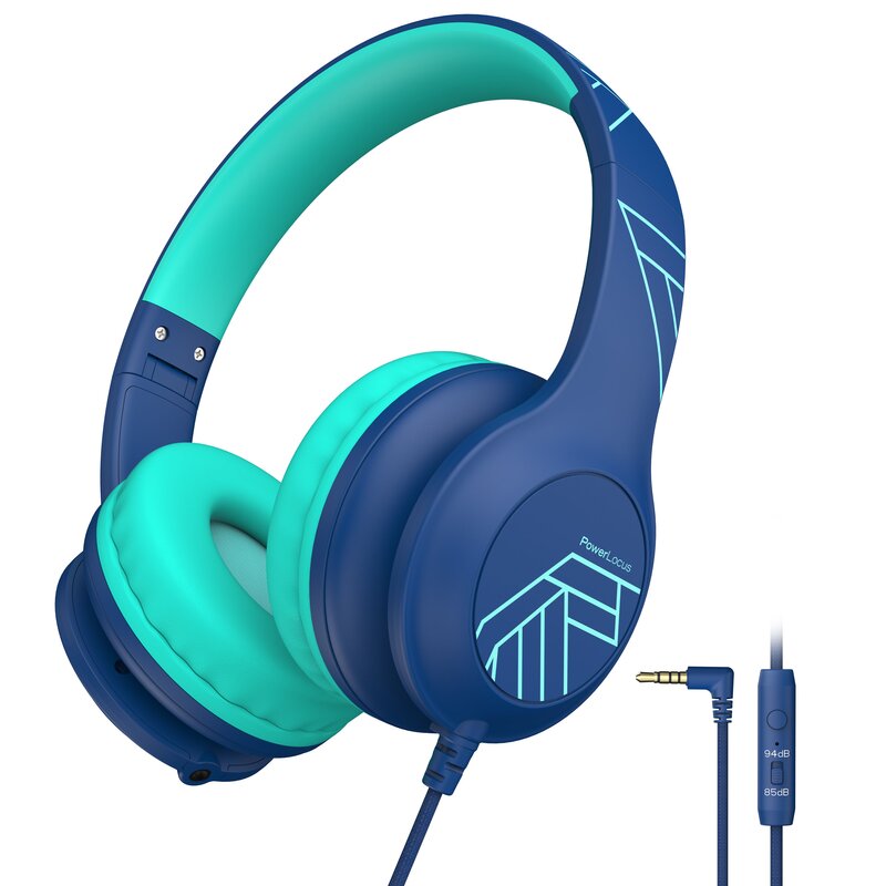 Słuchawki nauszne POWERLOCUS Pled Wired Niebieski